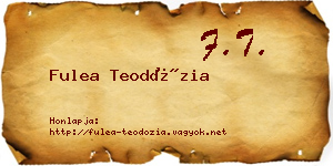 Fulea Teodózia névjegykártya